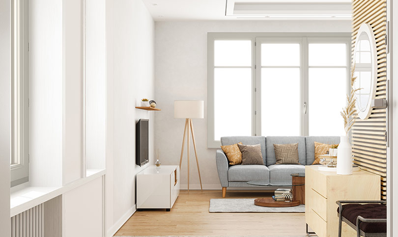 Fenêtres PVC Traditionnel PREFAL 2 vantaux latéral fixe