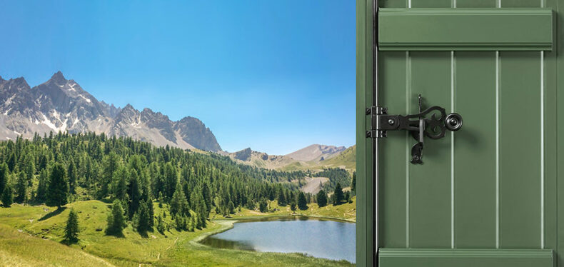 Le volet Montagnard de Préfal aluminium isolé Le volet Montagnard de Préfal aluminium isolé