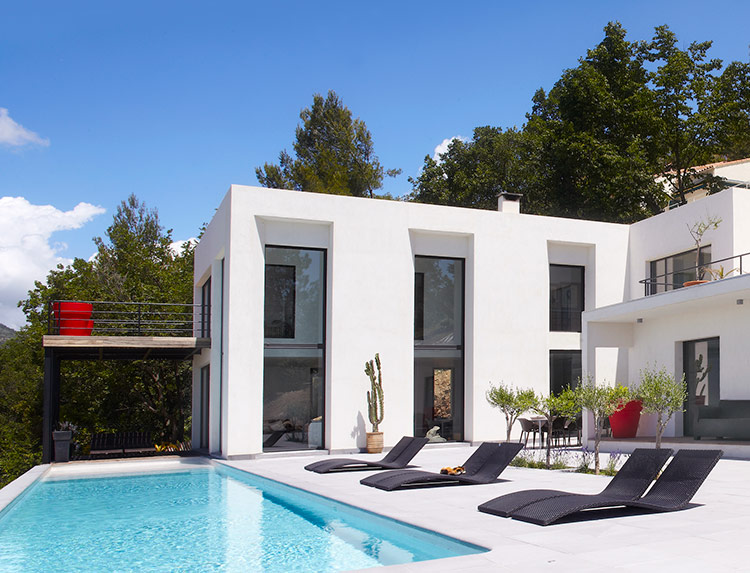 Préfal menuseries aluminium maison architecte