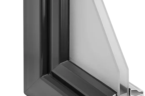 Angle Gris newPVC Epaisseur de verre