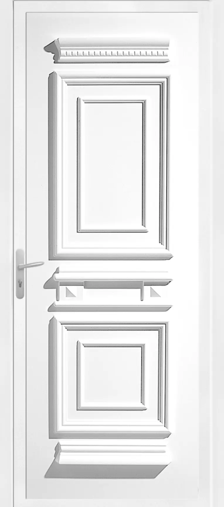Porte PVC classique blanche