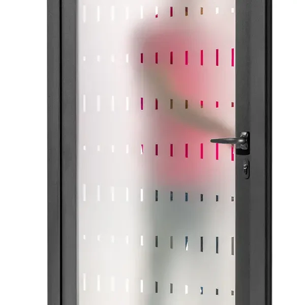 Porte d'entrée vitrée en aluminium préfal