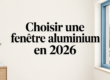 Fenêtre en aluminium dans une maison contemporaine française, avec une lumière naturelle douce.