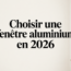 Fenêtre en aluminium dans une maison contemporaine française, avec une lumière naturelle douce.